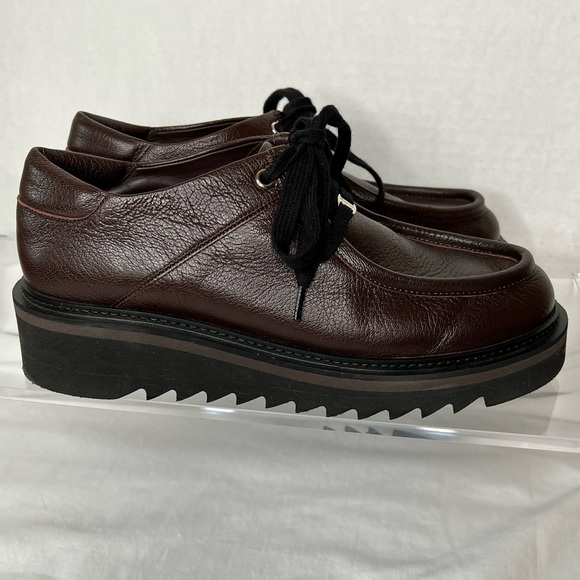 Salvatore Ferragamo Shoes - Salvatore Ferragamo Europilo Derby in Ganache Brown, Women’s US 9.5